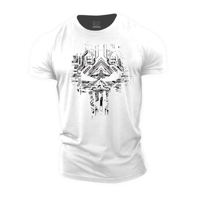 Skull Graphic Cotton T-Shirt