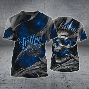 Skull Tattoo Artist Pattern 3D Shirts