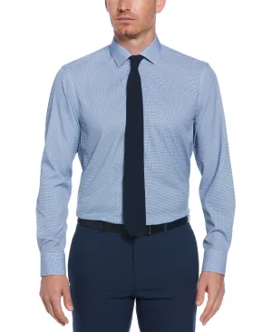 Slim Fit Houndstooth Button-Down Dress Shirt