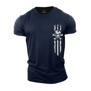 Star Skull Graphic Cotton T-Shirt