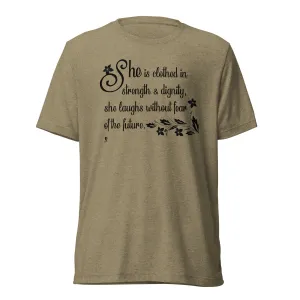 Strength & Dignity - Premium Tri-blend Short-Sleeve Unisex T-shirt