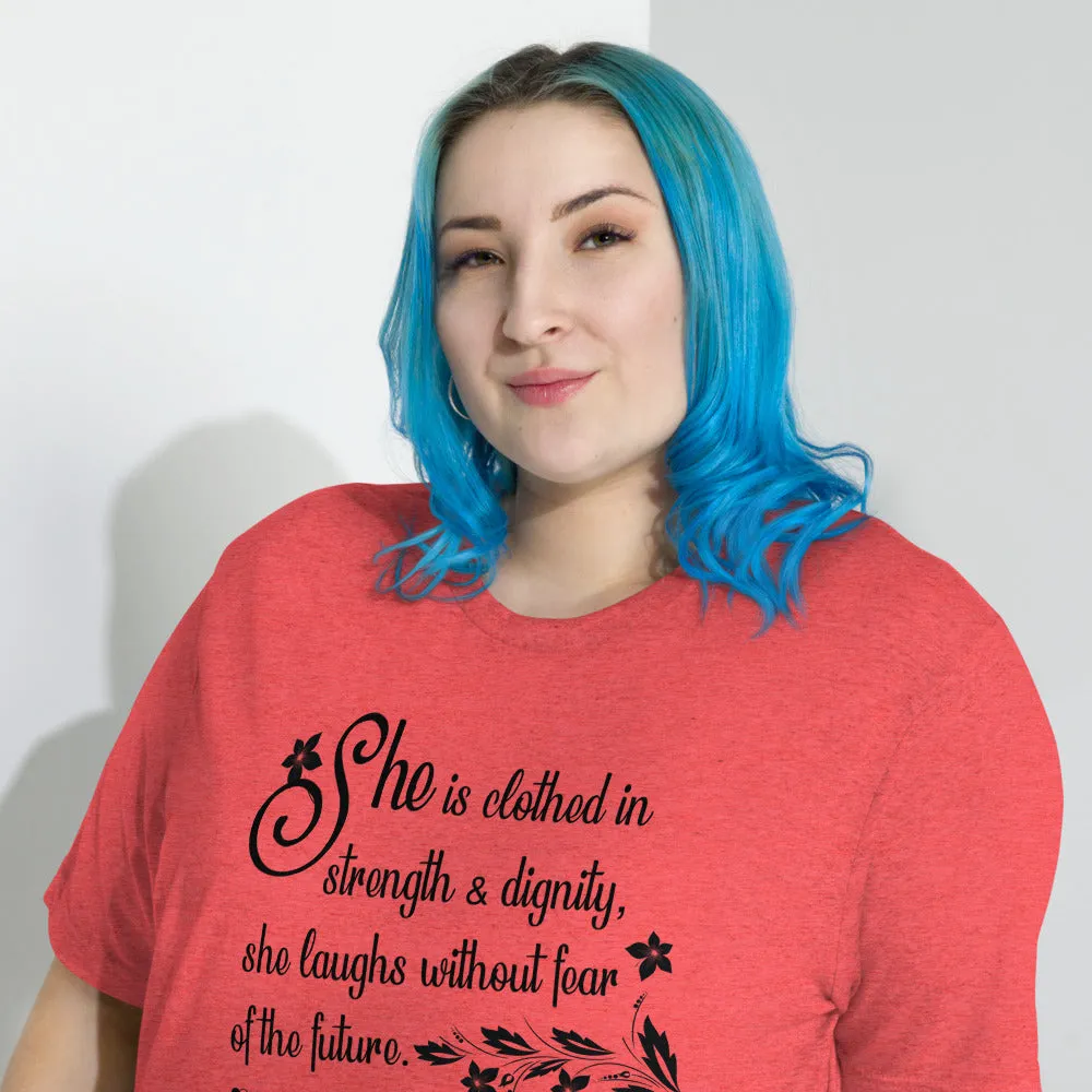Strength & Dignity - Premium Tri-blend Short-Sleeve Unisex T-shirt