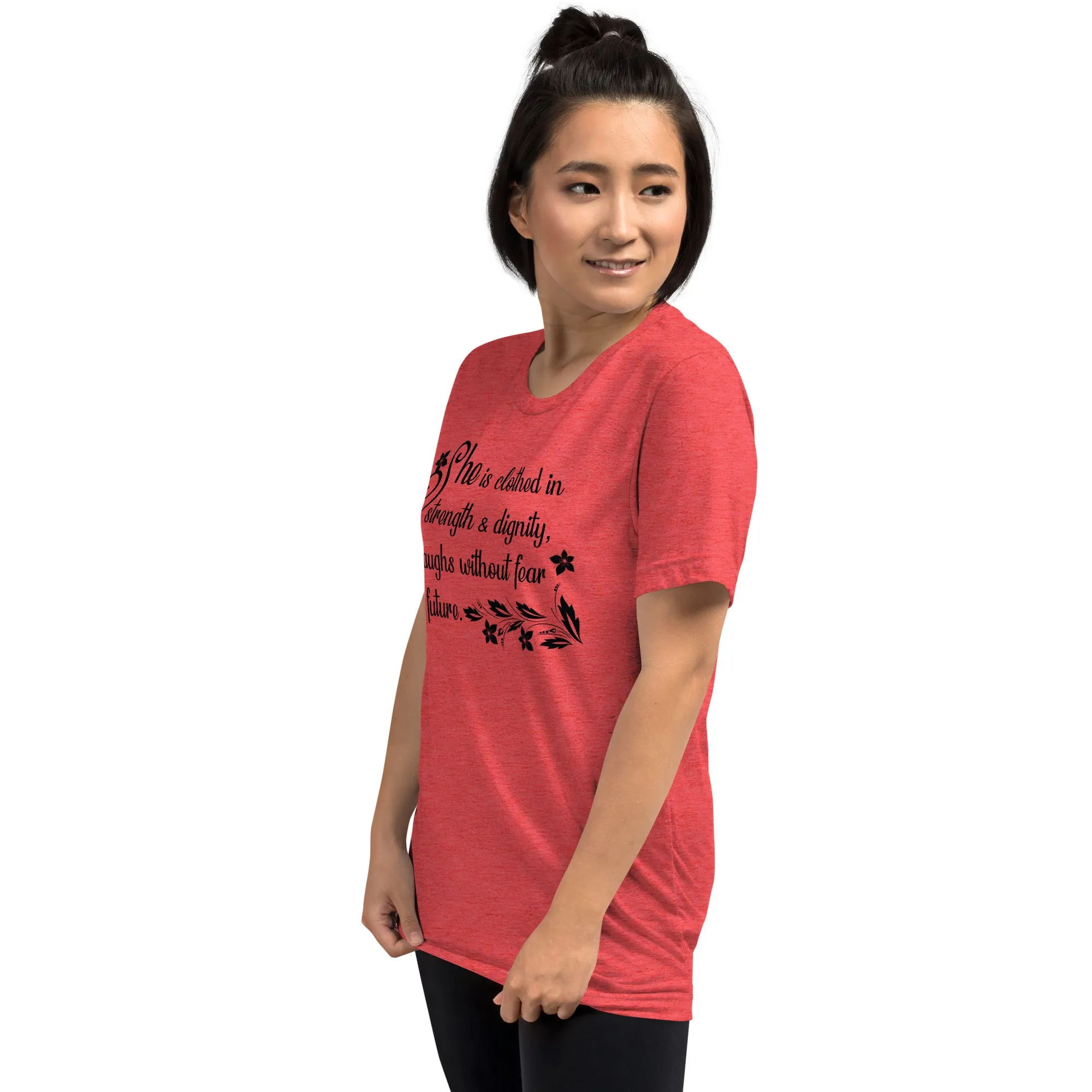 Strength & Dignity - Premium Tri-blend Short-Sleeve Unisex T-shirt