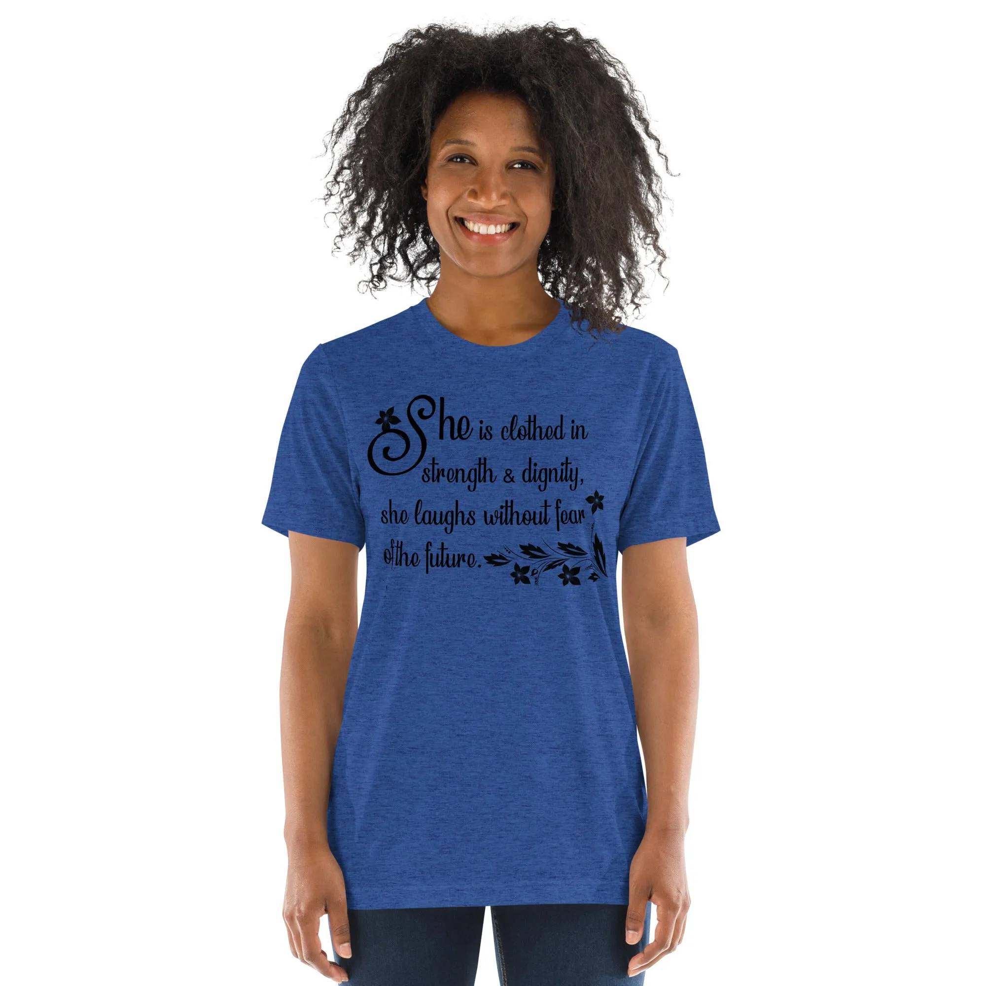 Strength & Dignity - Premium Tri-blend Short-Sleeve Unisex T-shirt
