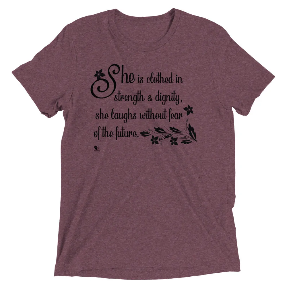 Strength & Dignity - Premium Tri-blend Short-Sleeve Unisex T-shirt
