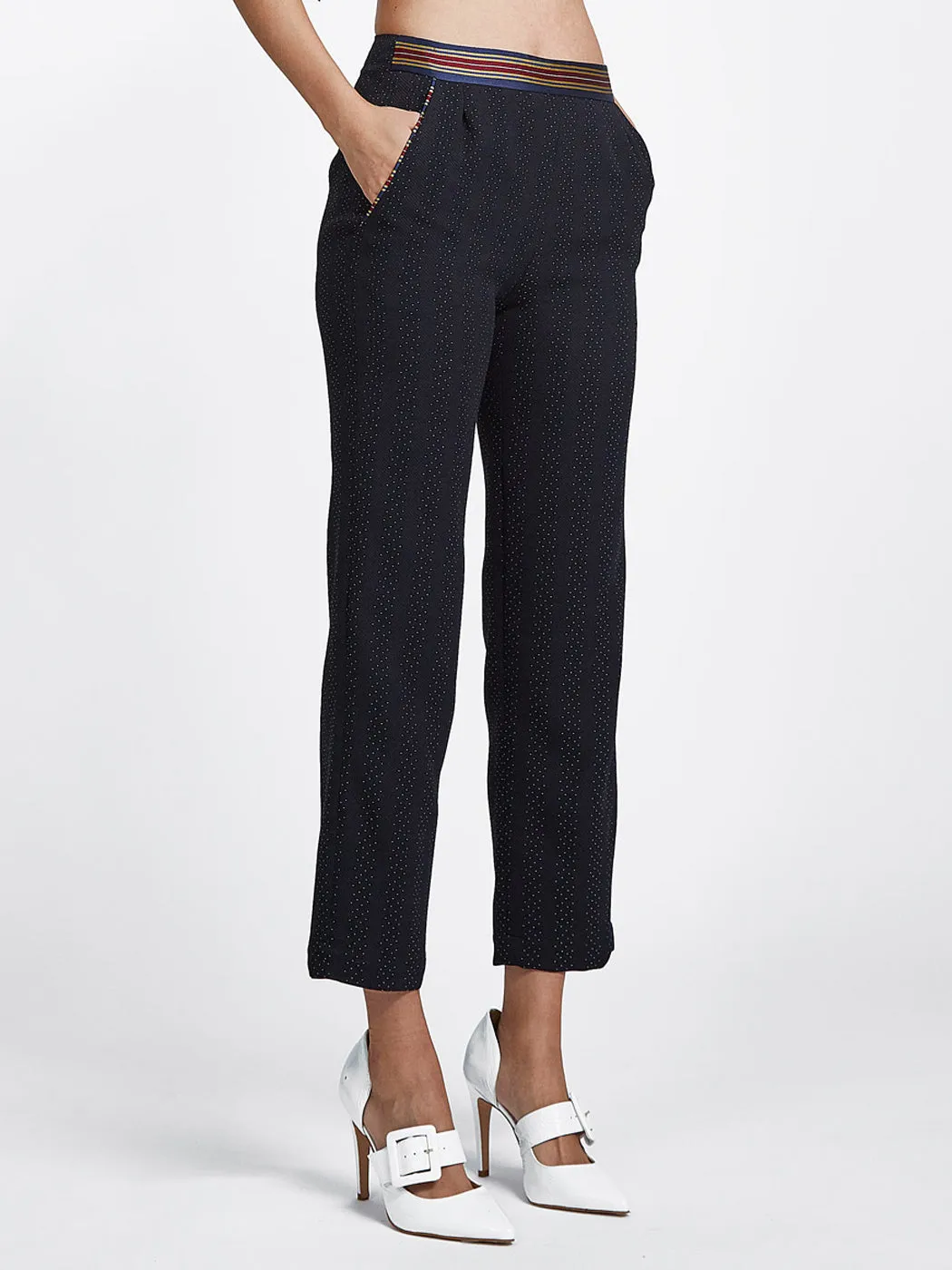 Striped Pin Dot Pants