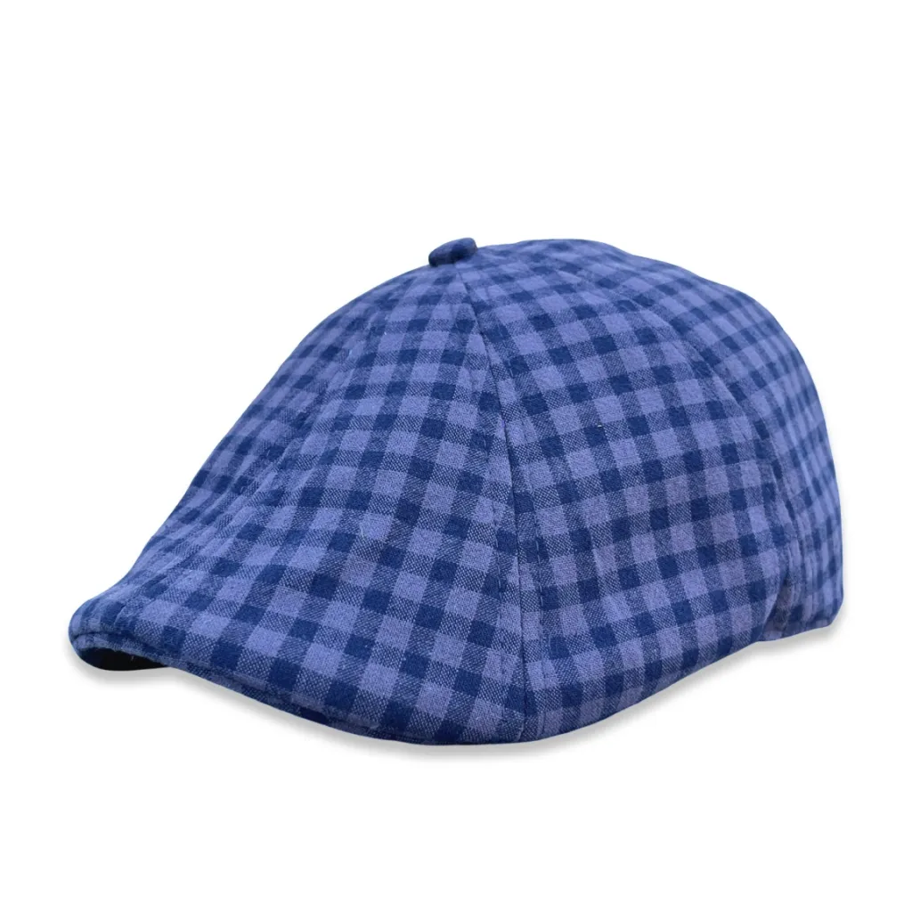 The Stand Boston Scally Cap - Blue Harvest Plaid
