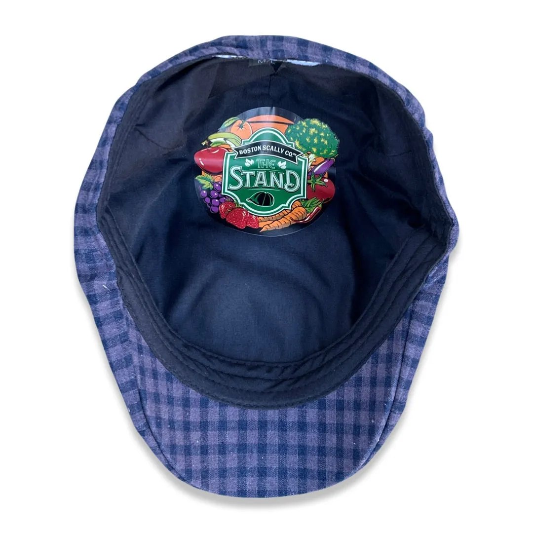 The Stand Boston Scally Cap - Blue Harvest Plaid