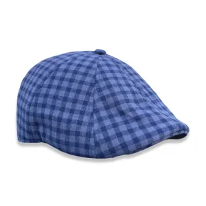 The Stand Boston Scally Cap - Blue Harvest Plaid