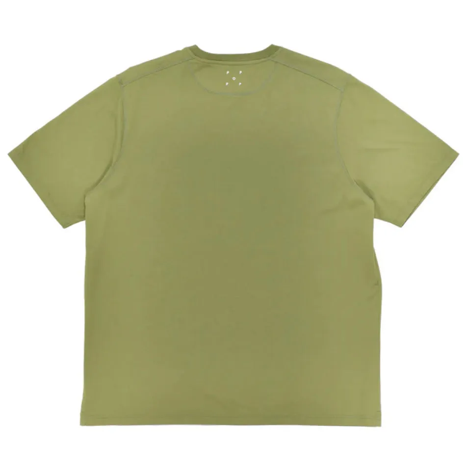 trading t-shirt loden green
