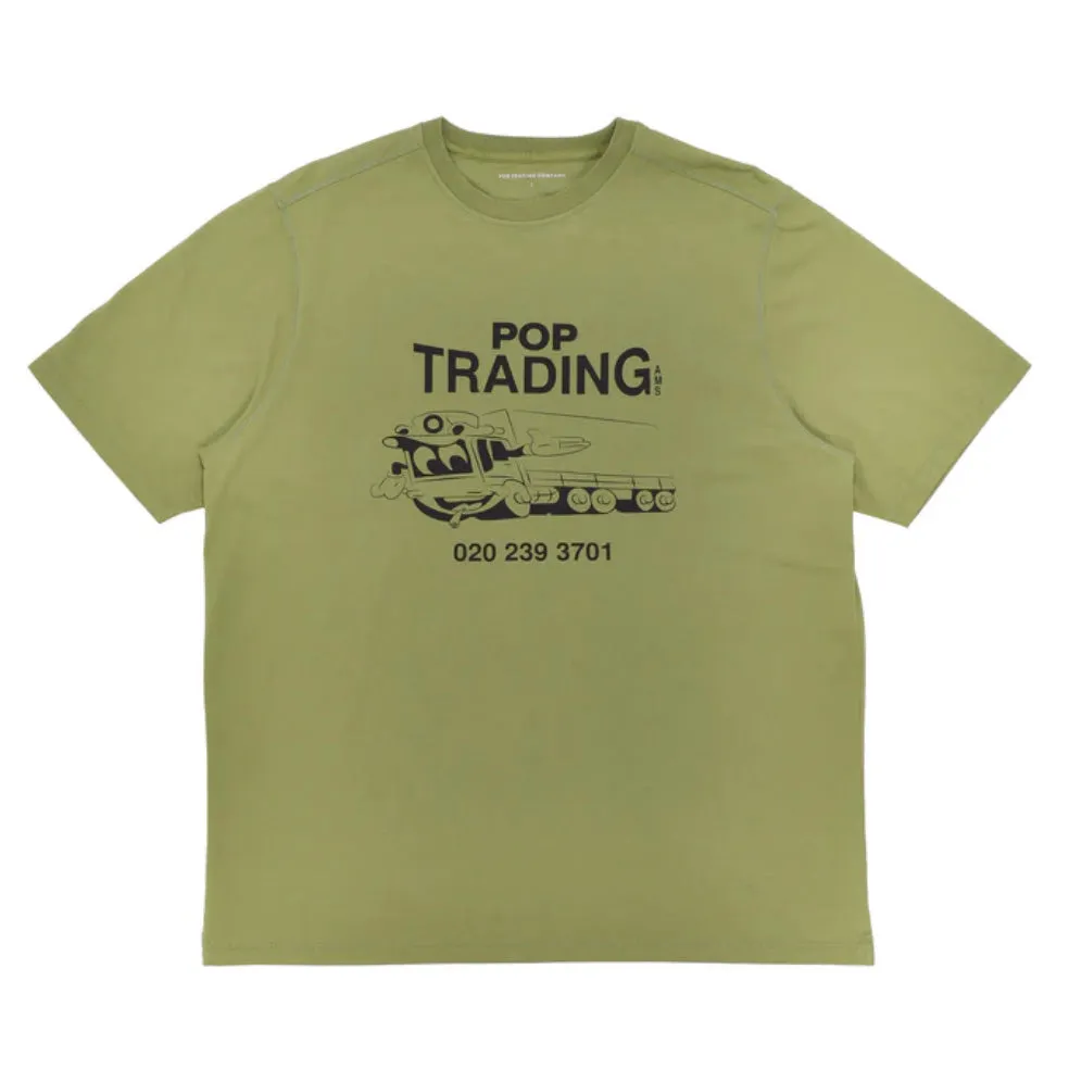 trading t-shirt loden green