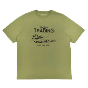 trading t-shirt loden green
