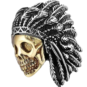 Two-Tone Indian Head Ring