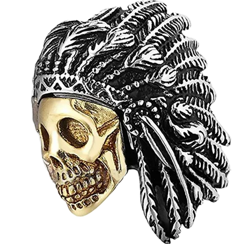 Two-Tone Indian Head Ring
