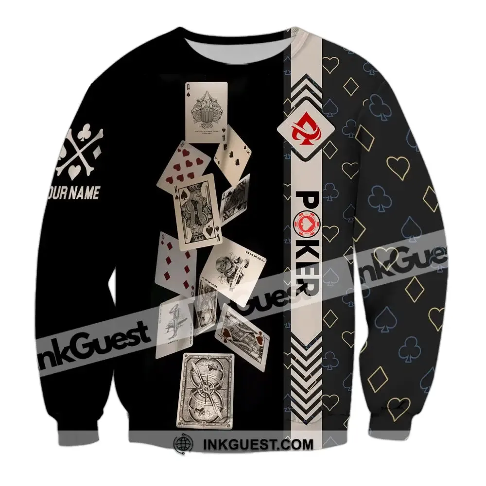 Unisex Shirt, Custom Name Poker Shirt, Poker T-Shirt Hoodie Long Sleeve Shirt, Casino Shirt