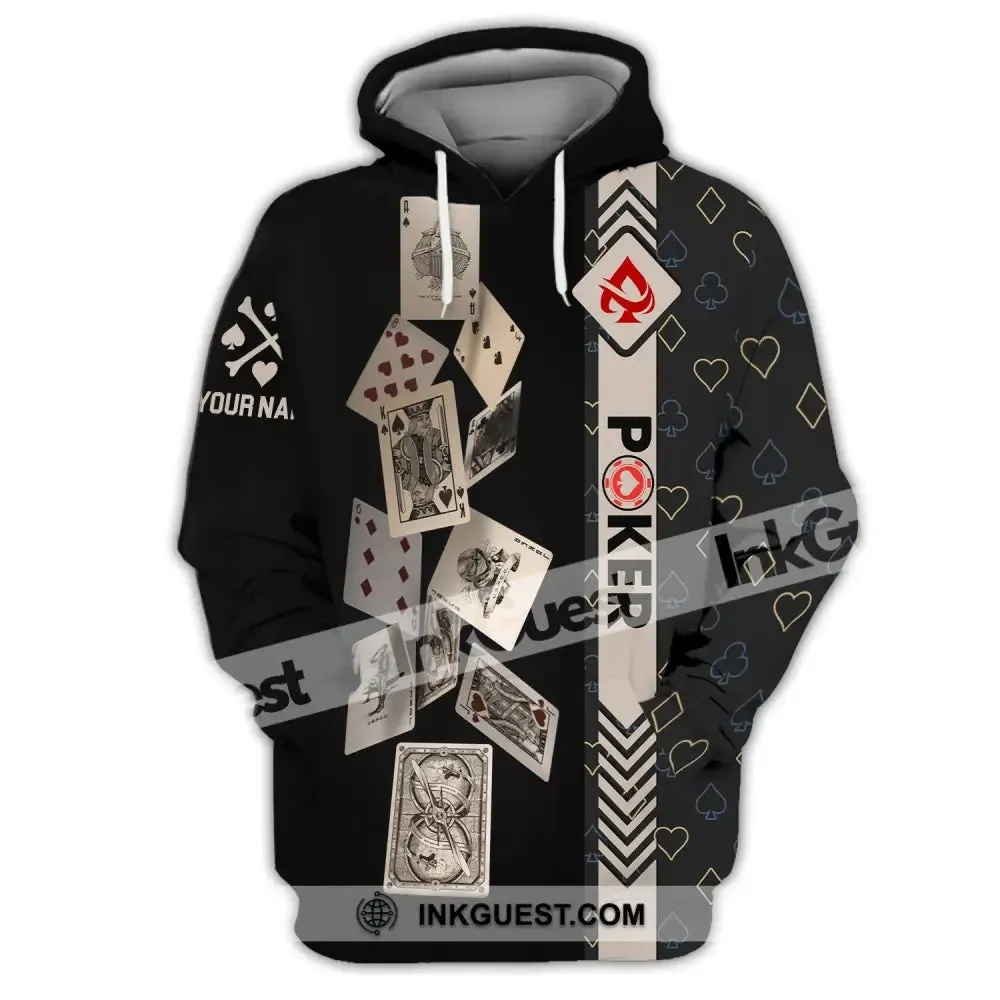 Unisex Shirt, Custom Name Poker Shirt, Poker T-Shirt Hoodie Long Sleeve Shirt, Casino Shirt