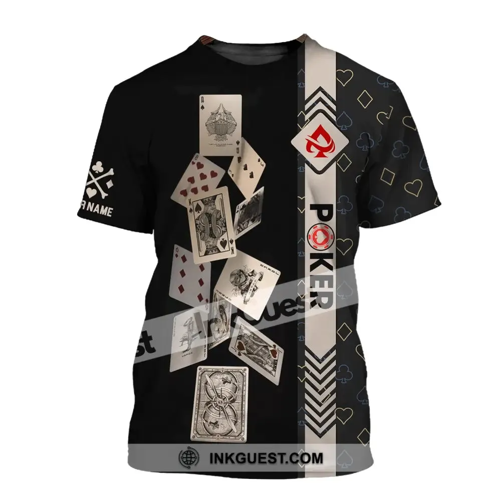 Unisex Shirt, Custom Name Poker Shirt, Poker T-Shirt Hoodie Long Sleeve Shirt, Casino Shirt