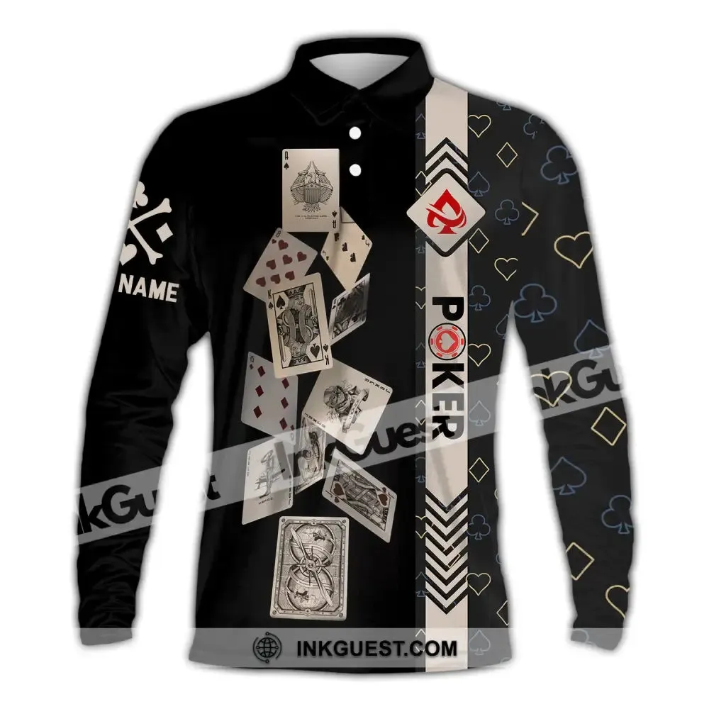 Unisex Shirt, Custom Name Poker Shirt, Poker T-Shirt Hoodie Long Sleeve Shirt, Casino Shirt