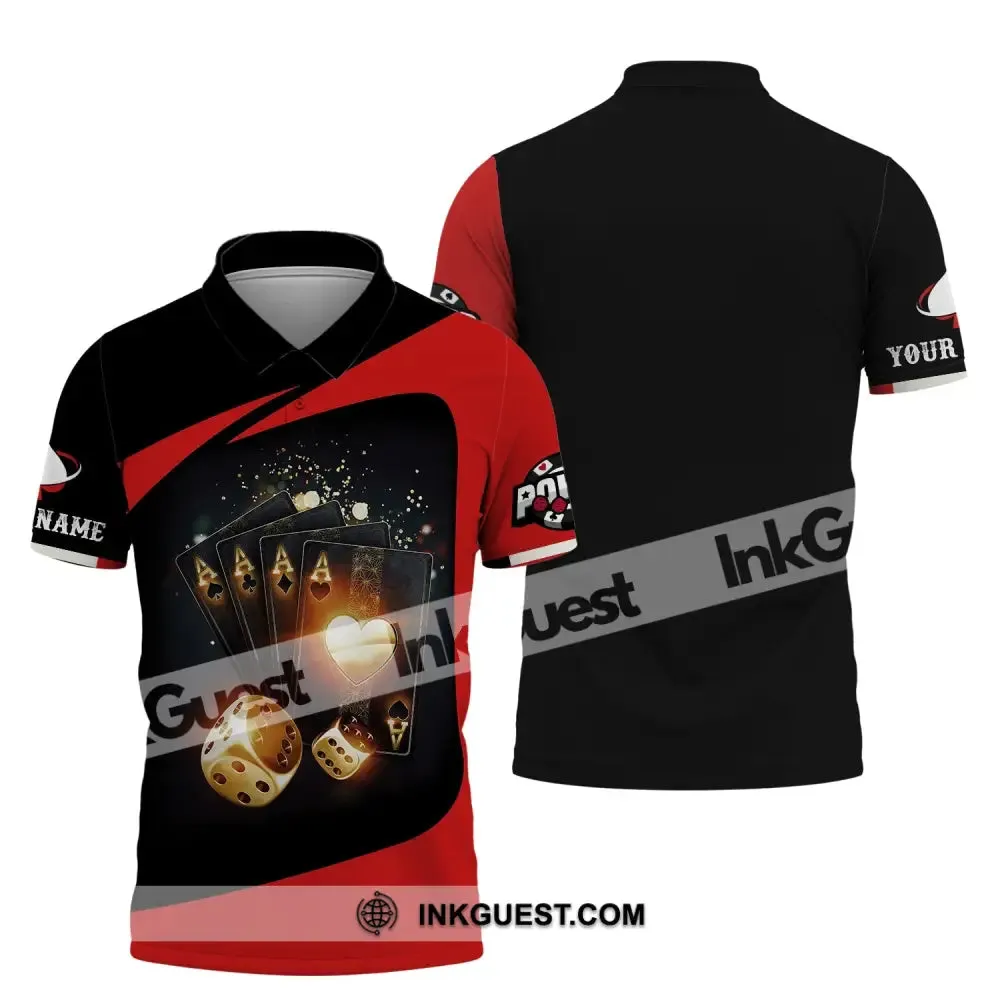 Unisex Shirt, Custom Name Poker T-Shirt, Casino Shirt, Poker Gift
