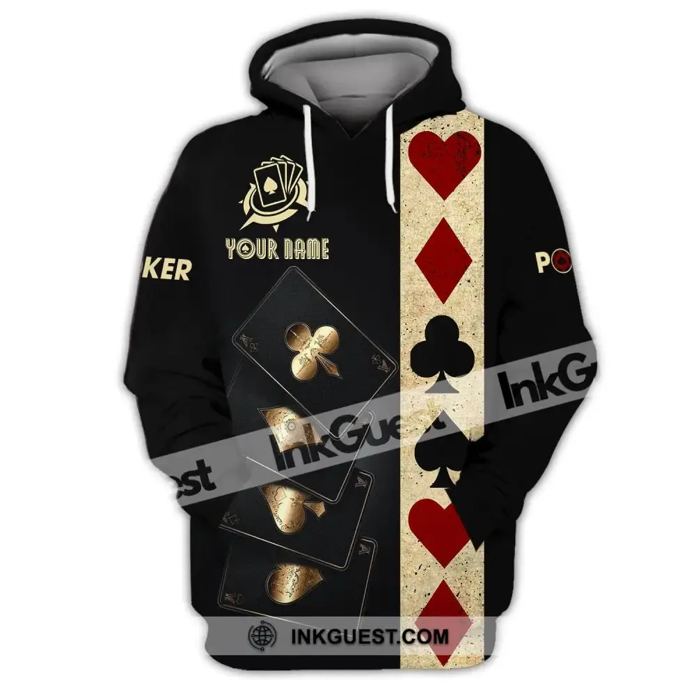Unisex Shirt, Custom Name Poker T-Shirt, Poker Casino Shirt, Poker Gift