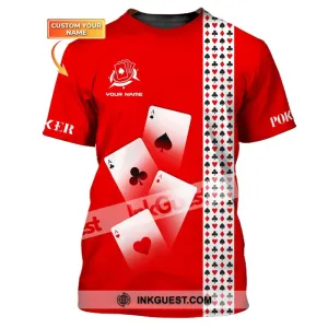 Unisex Shirt, Custom Name Poker T-Shirt, Poker Hoodie, Casino Poker