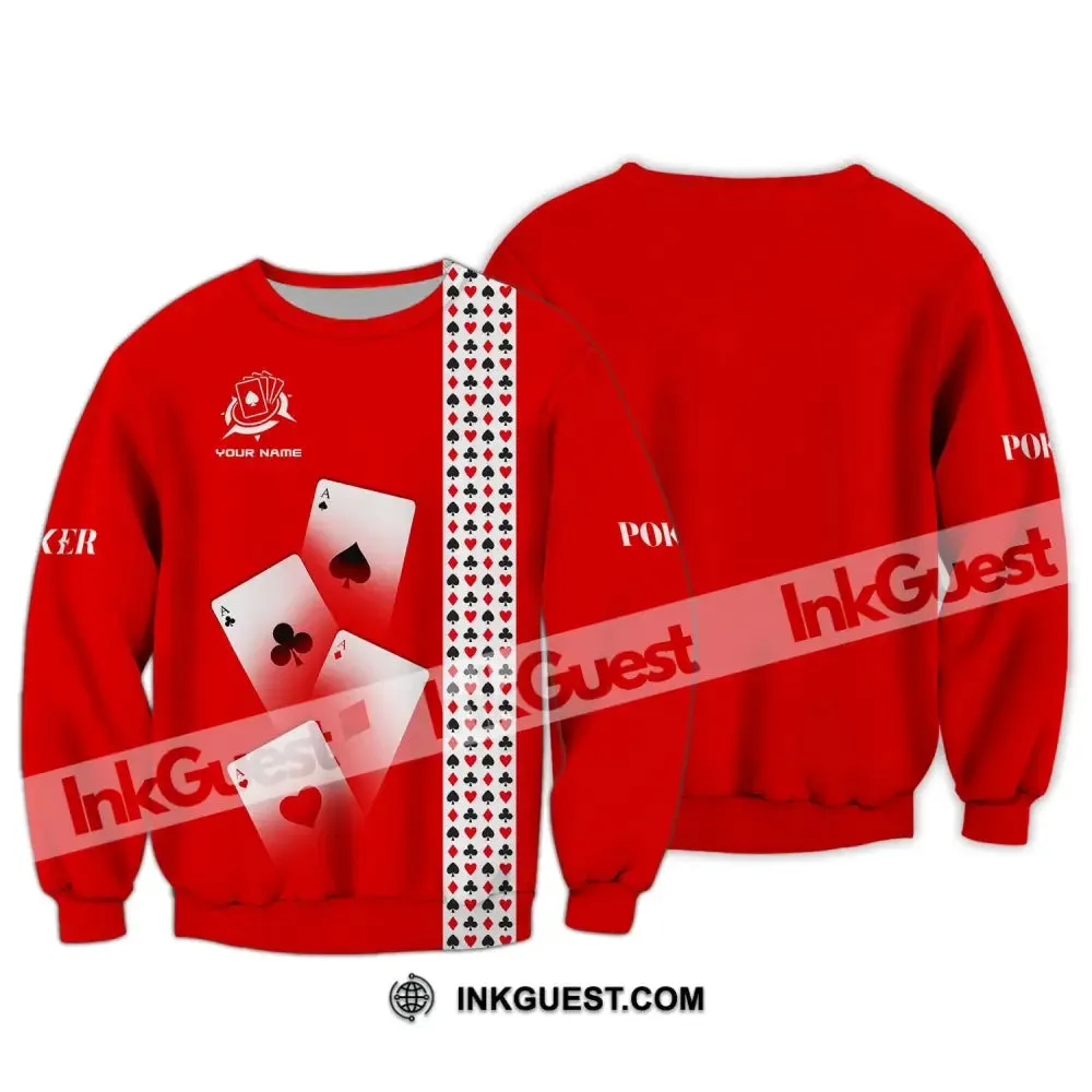 Unisex Shirt, Custom Name Poker T-Shirt, Poker Hoodie, Casino Poker