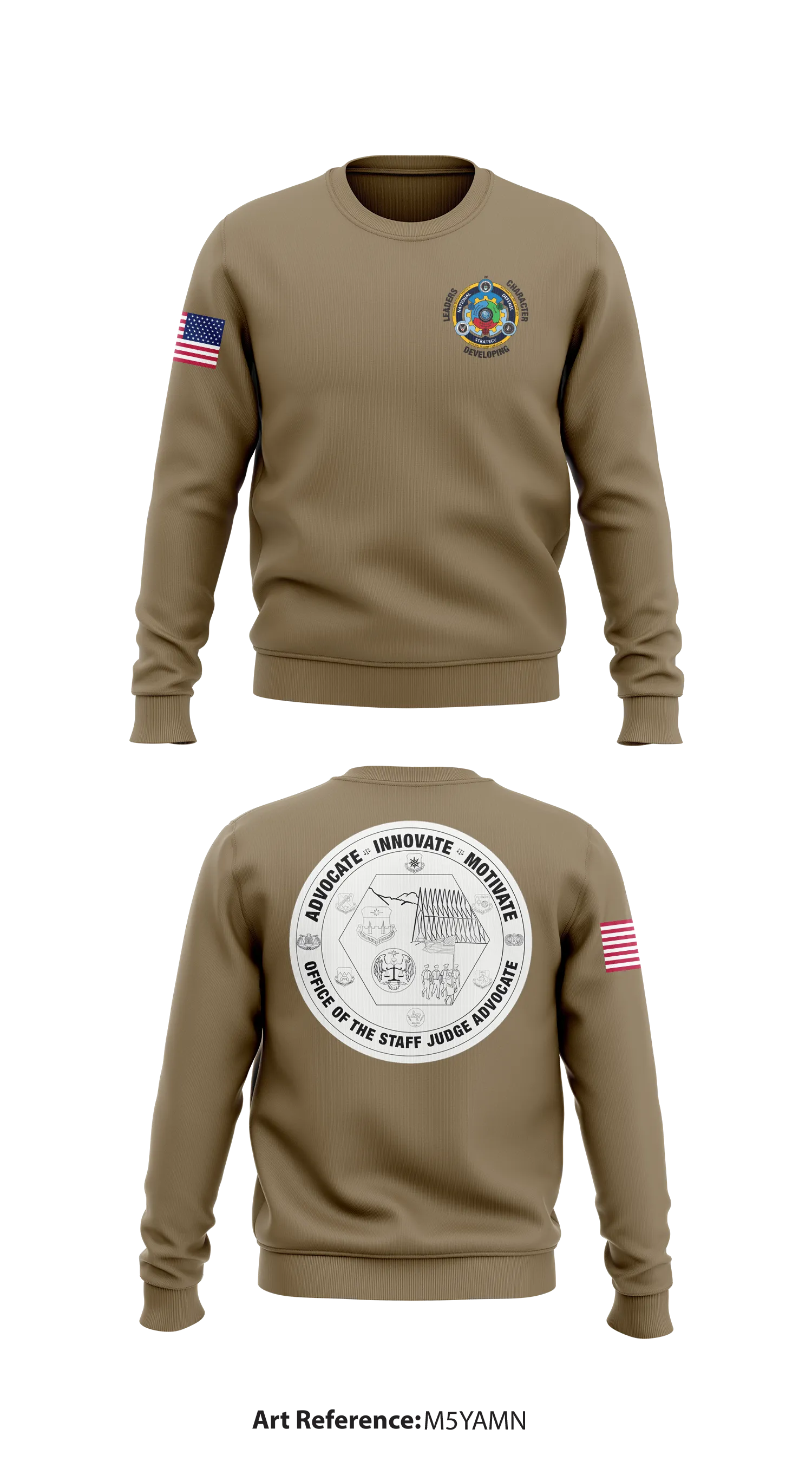 United States Air Force Academy Legal Office Store 1 Core Men's Crewneck Performance Sweatshirt - m5YAmN