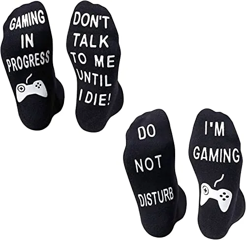 Video Game Socks for Women and Men Who Love Game, Unisex Gamer Gifts, Funny Gaming Gifts, Gaming Socks for Game Lovers, Novelty Gamer Socks