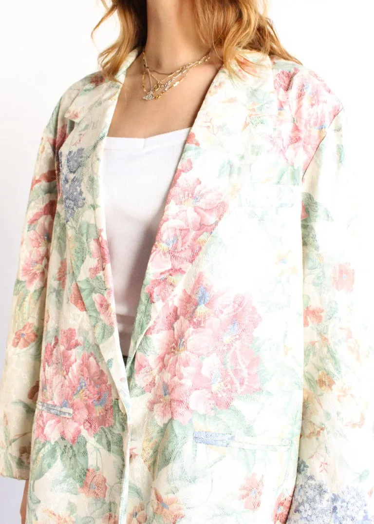 Vintage Floral Blazer S0448
