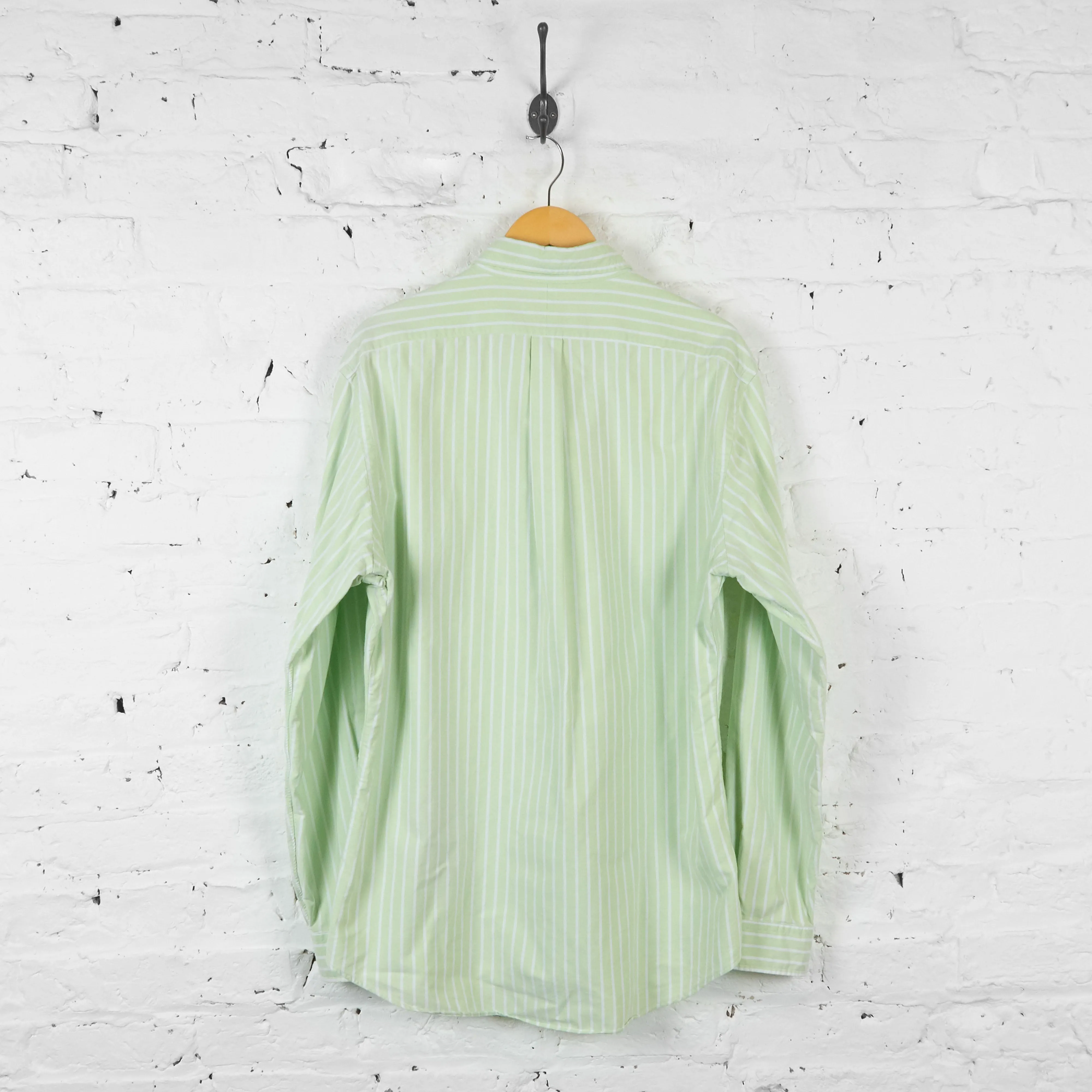 Vintage Striped Ralph Lauren Shirt - Green - XL
