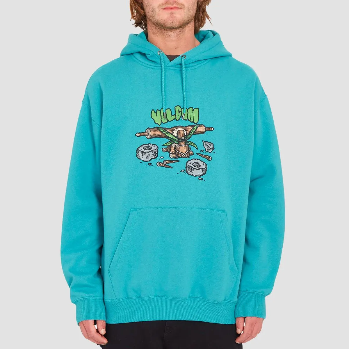 Volcom FA Todd Bratrud Early Equipment Pullover Hoodie Temple Teal