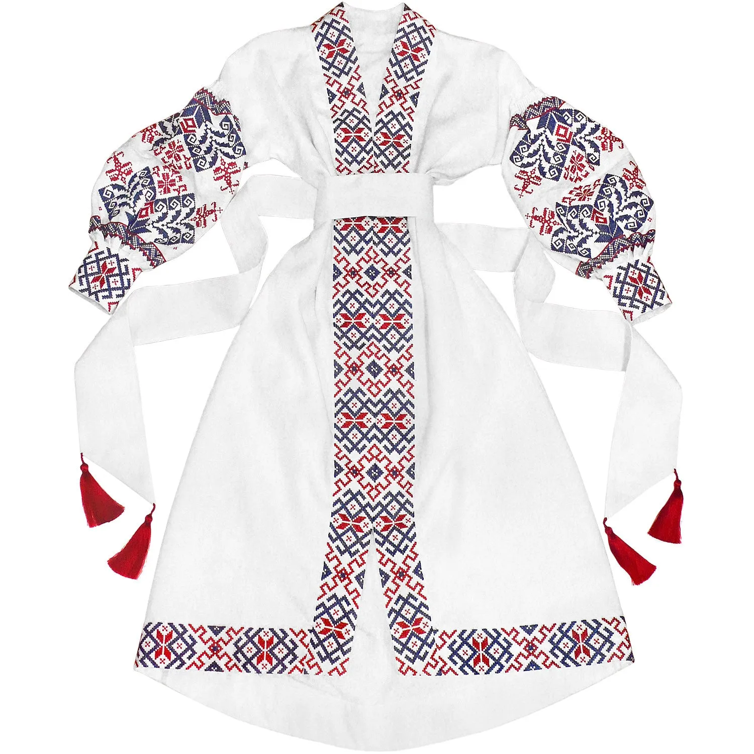 White Boho style Kaftan
