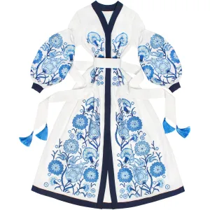 White Boho style Kaftan