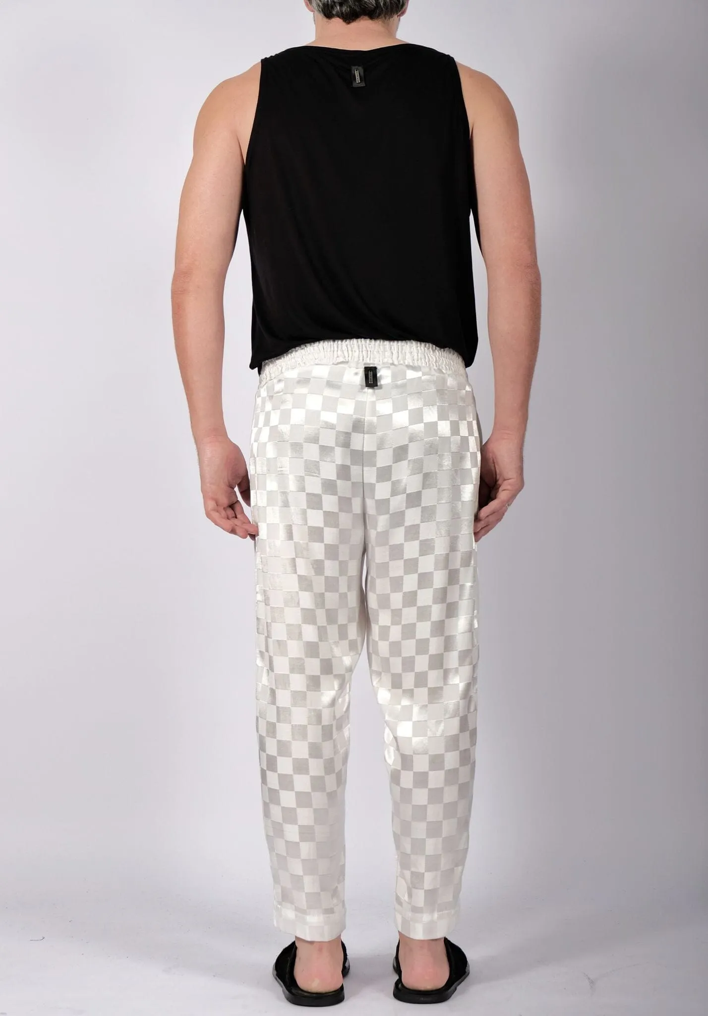 White Checkered Trousers