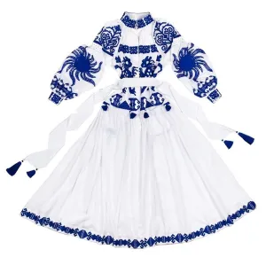 White Kaftan in Bohemian style