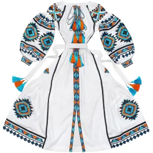 White Kaftan in Bohemian style