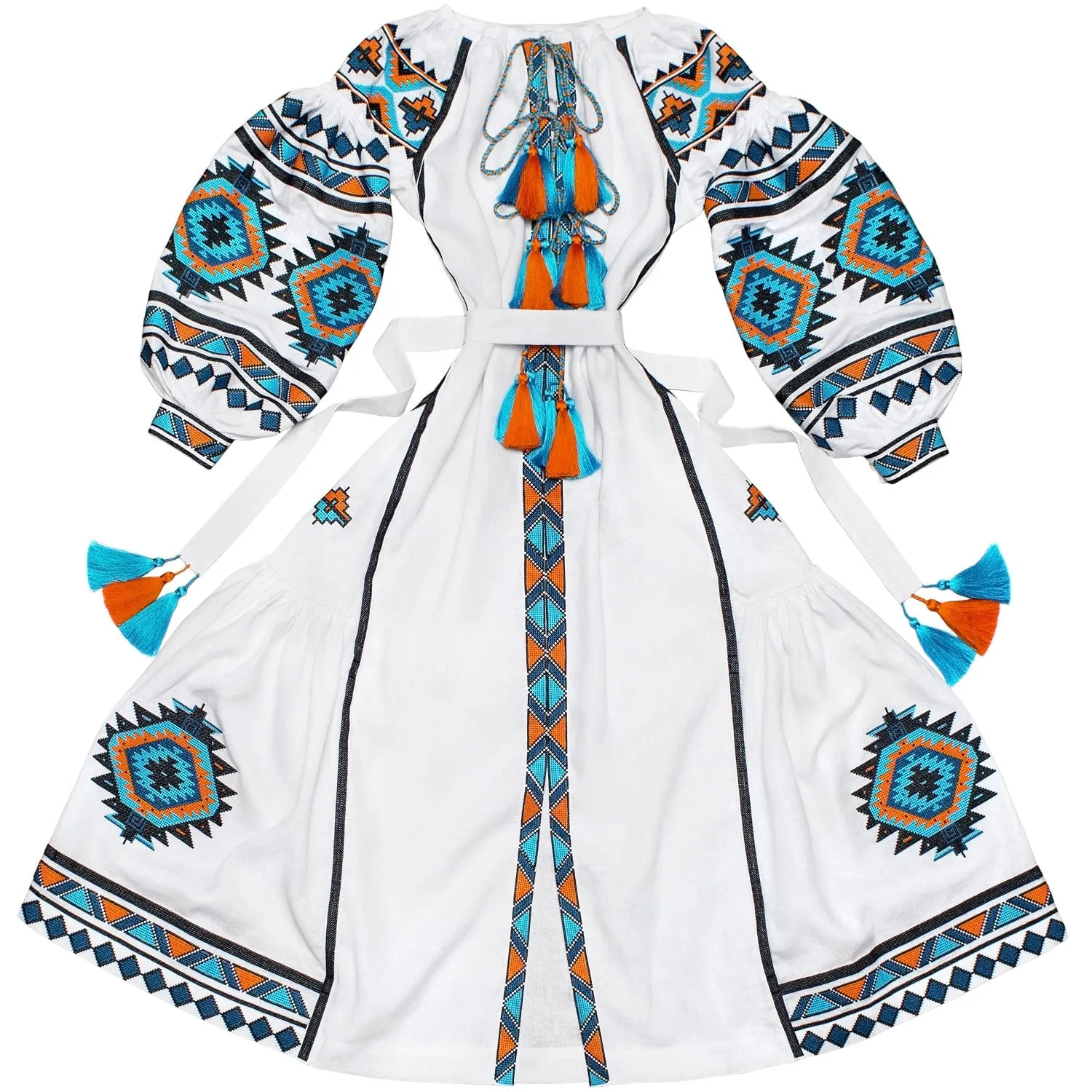 White Kaftan in Bohemian style