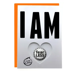 WHOLESALE PIN GREETING CARD - I AM