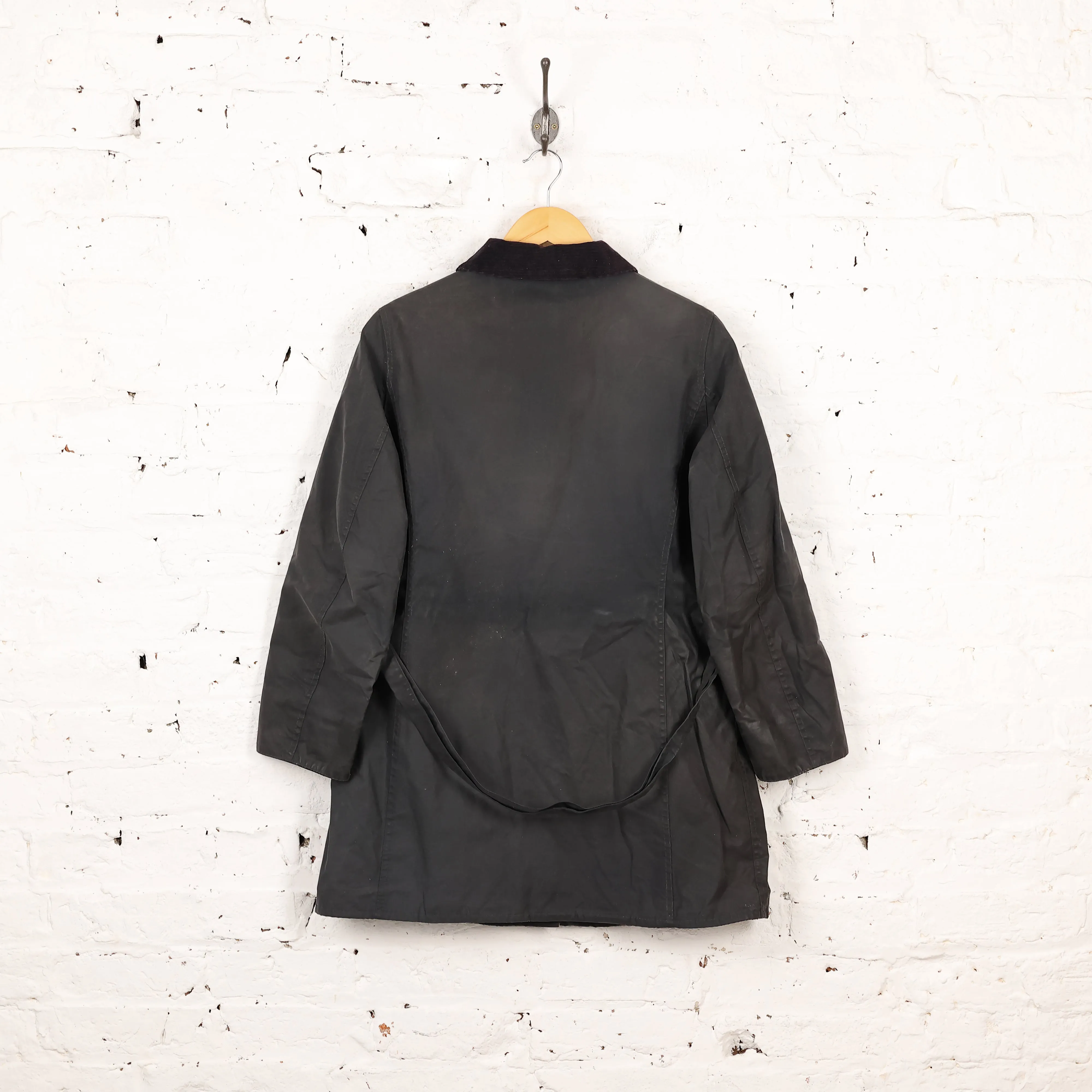 Women's Barbour Newmarket Wax Jacket Coat - Blue - Women's L