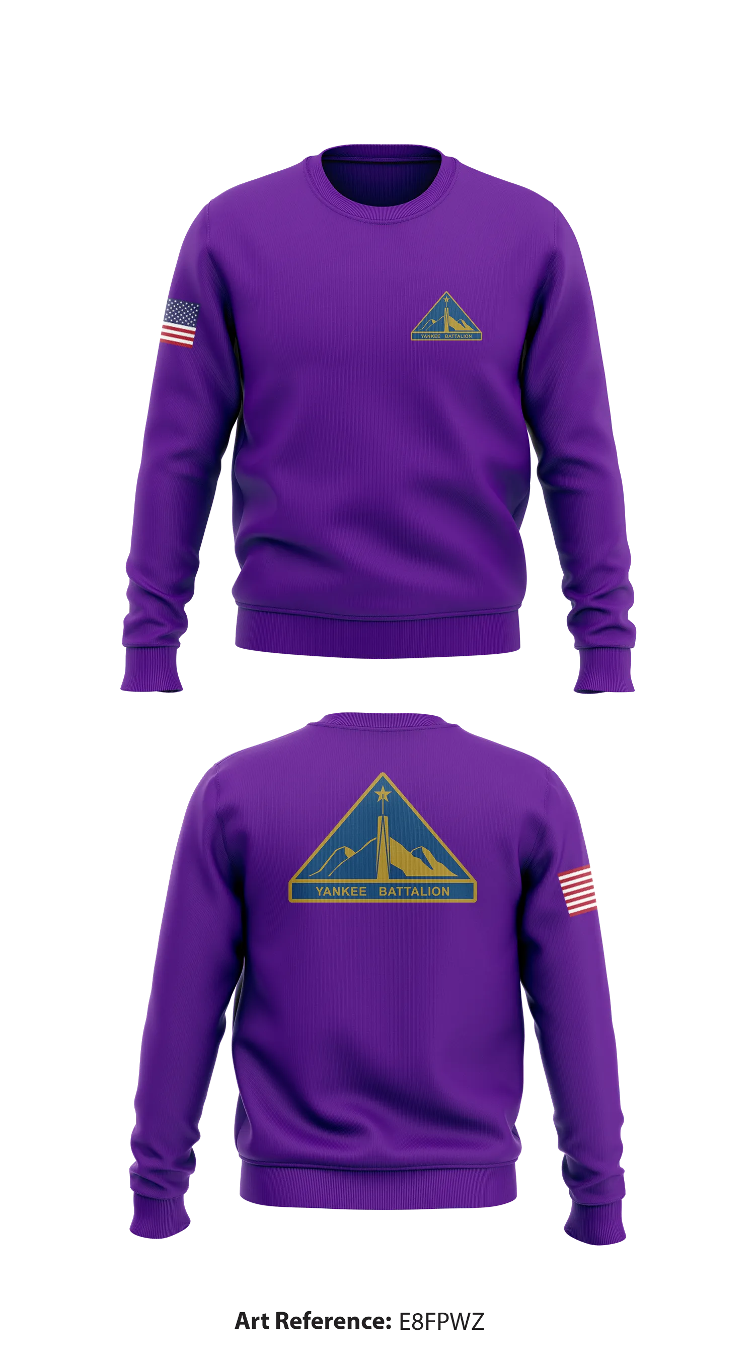 Yankee Battalion Store 1 Core Men's Crewneck Performance Sweatshirt - e8FpWz